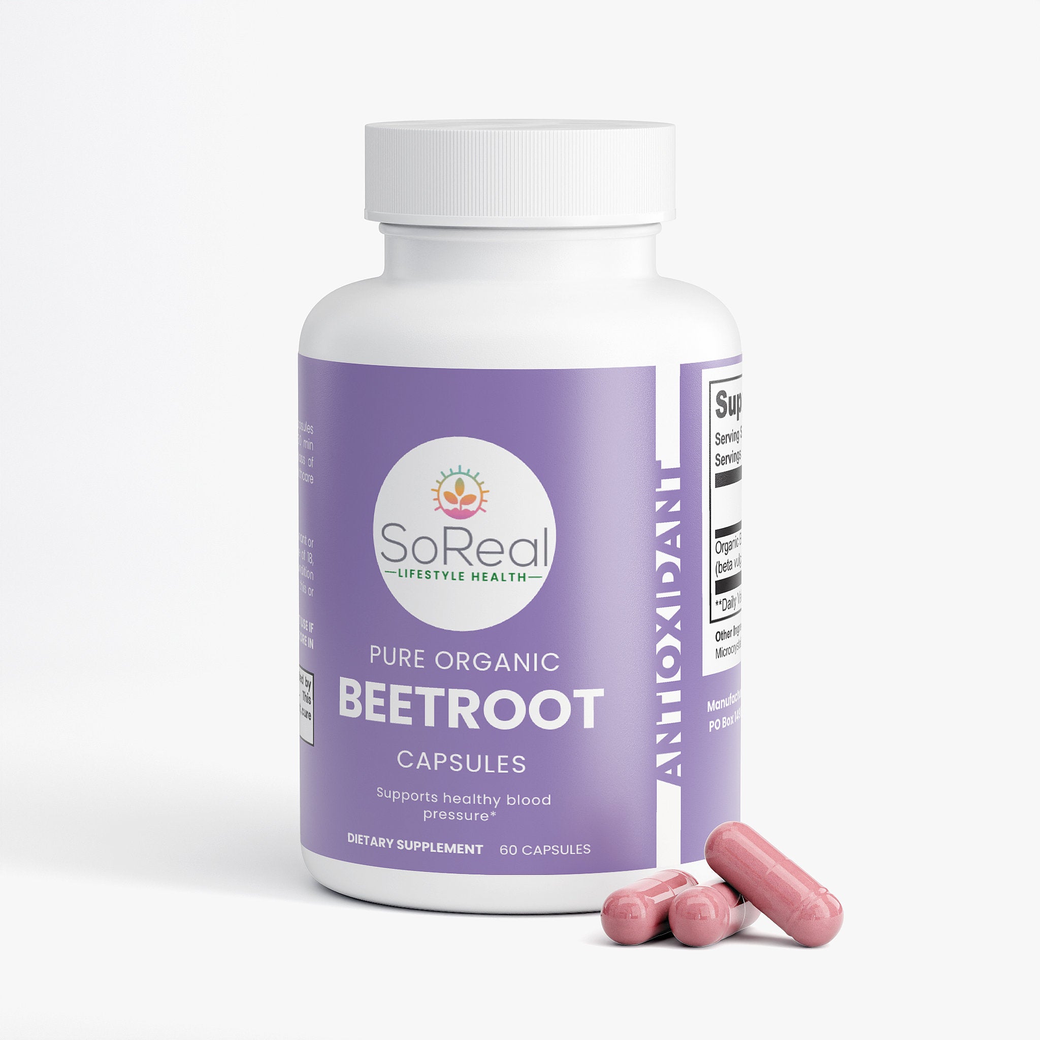 Pure Organic Beetroot Premium Capsules