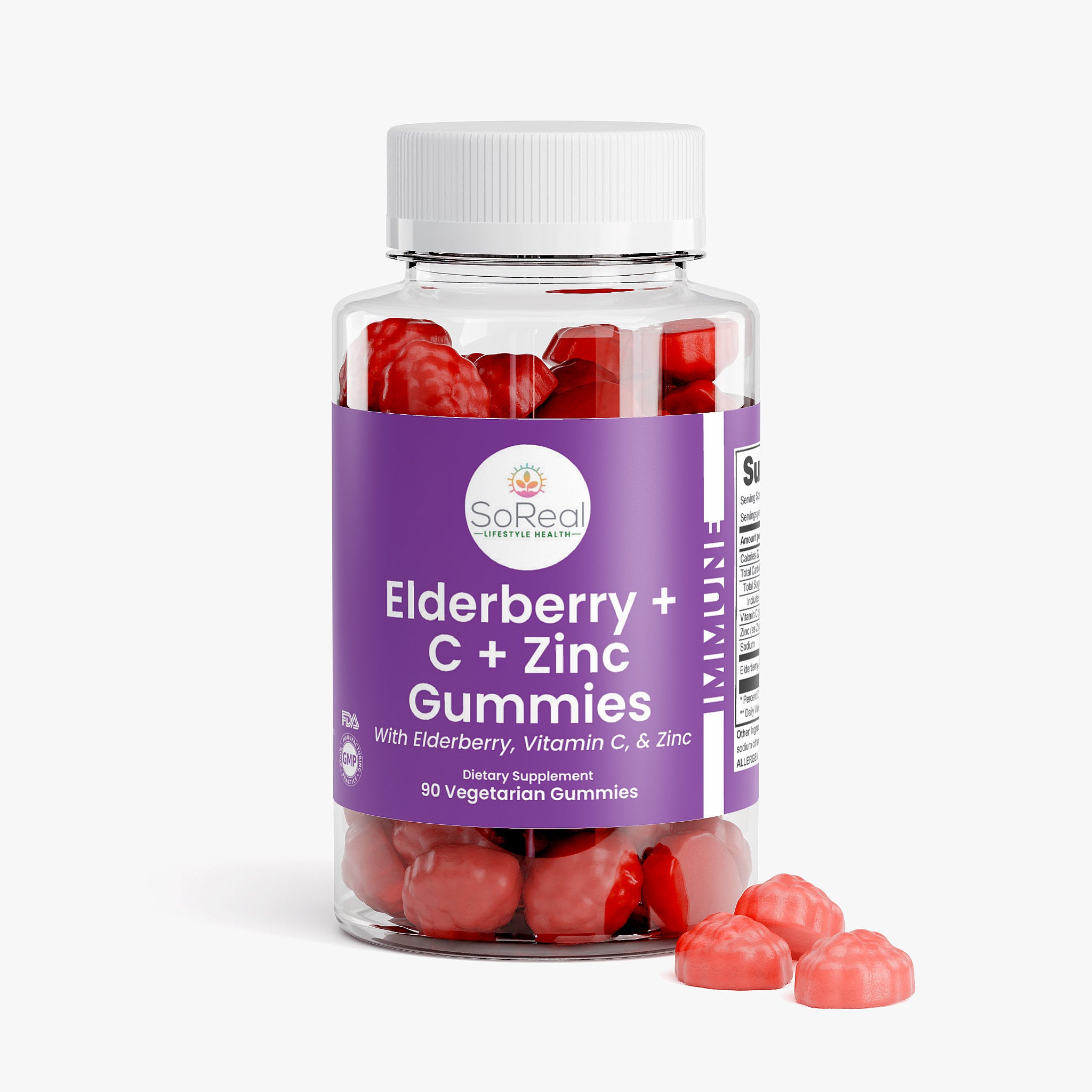 Elderberry + C + Zinc Gummies