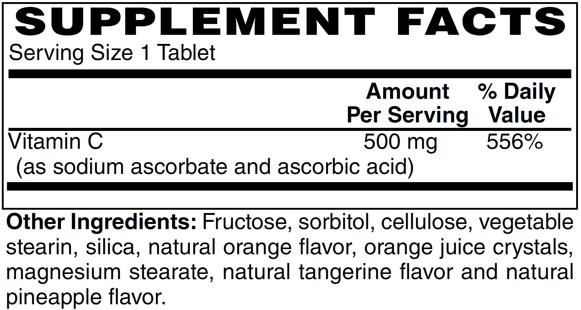 Vitamin C 500 Chewable