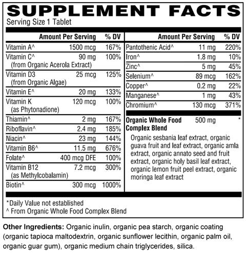 Men's Organic Whole Food Multivitamin